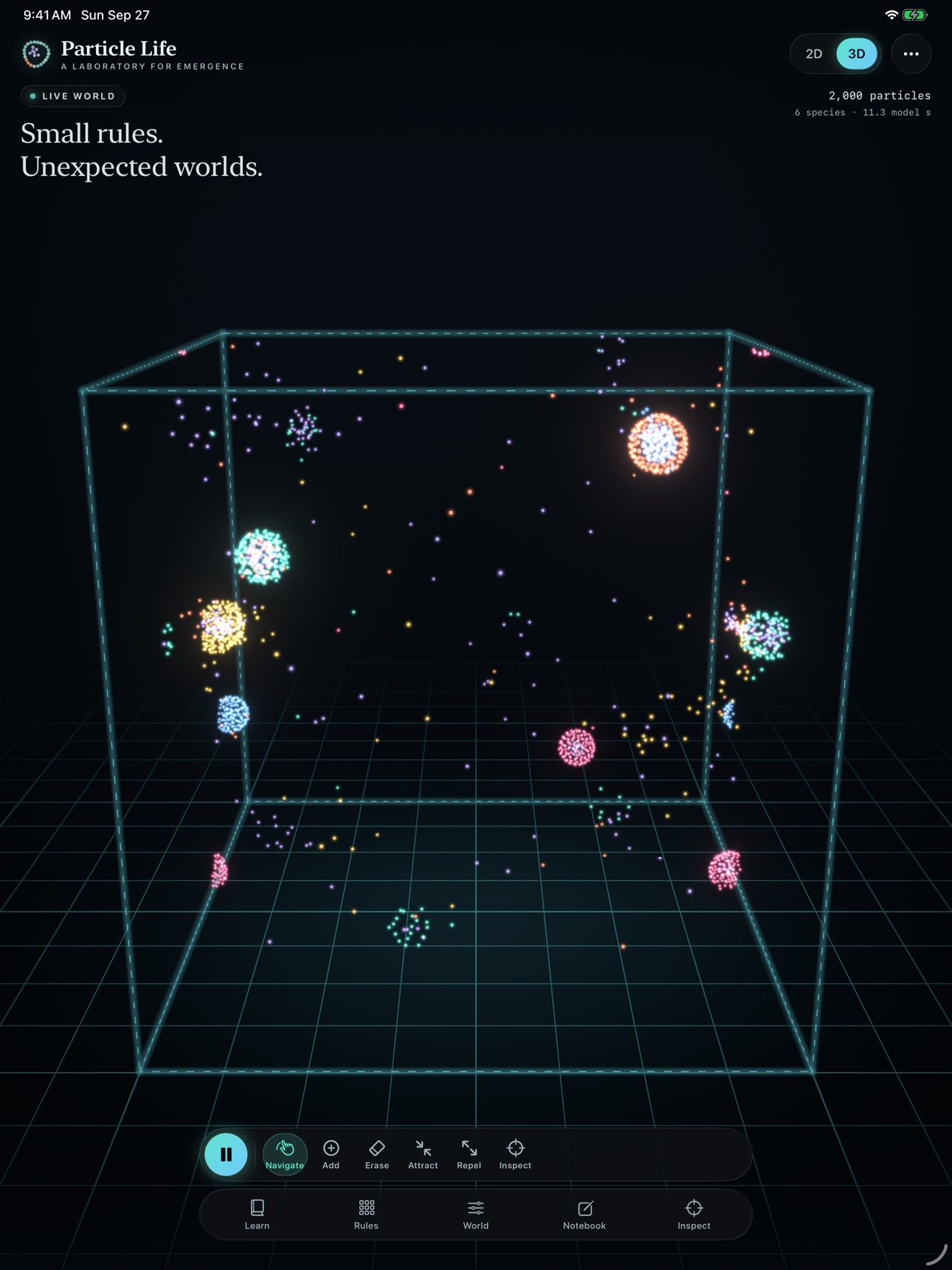 Screenshot 6 of Particle Life: Science Lab