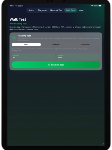 WiFi Health Check iPad screenshot