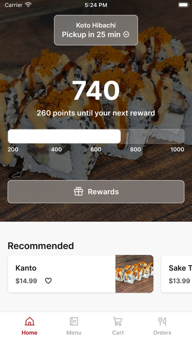 Koto Hibachi Screenshot 1 - AppWisp.com