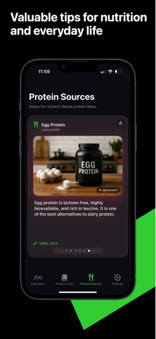 Protein Calculator & Recipes screenshot