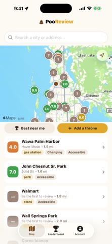 PooReview: Bathroom Finder screenshot