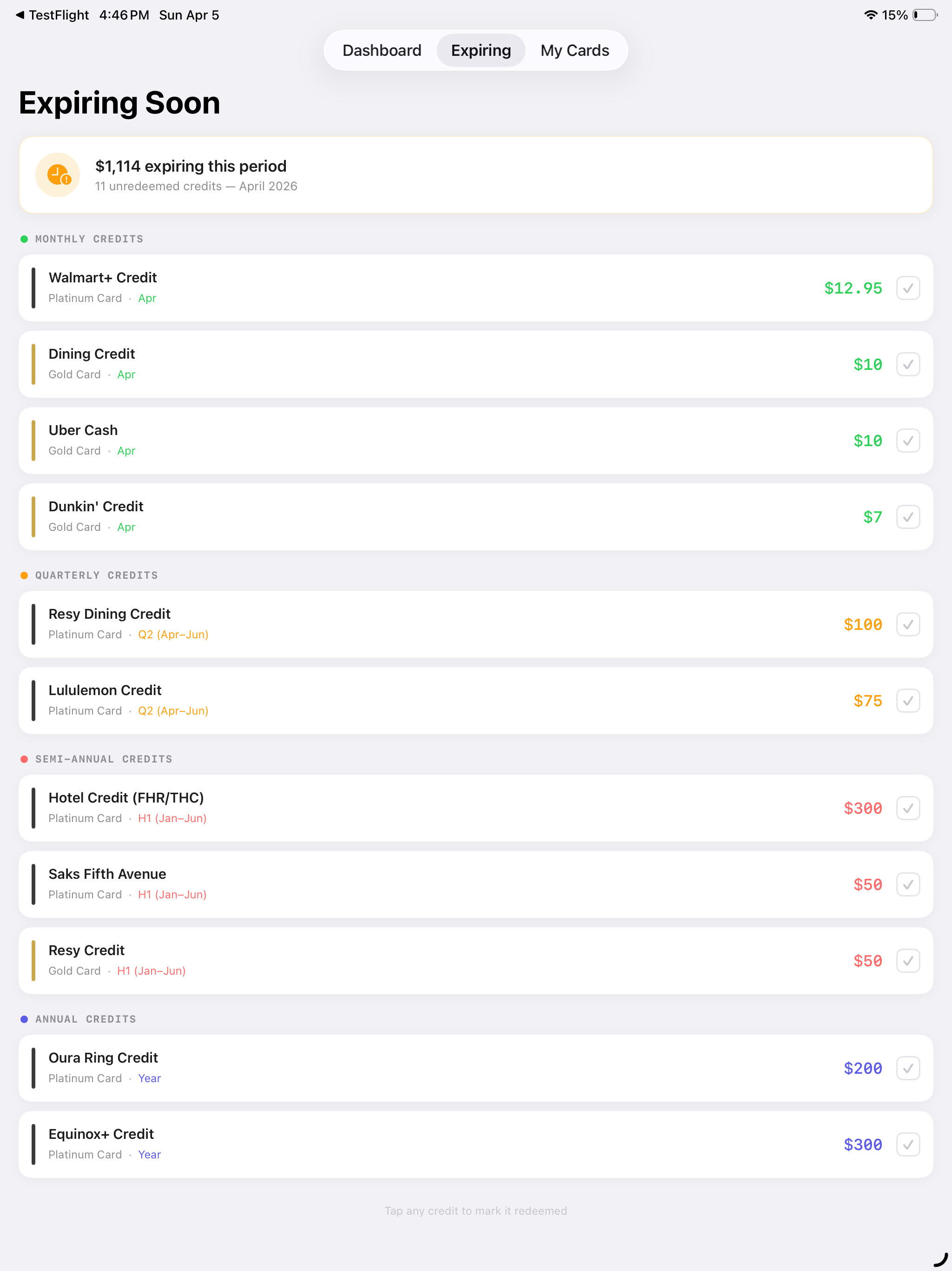 CardCredits