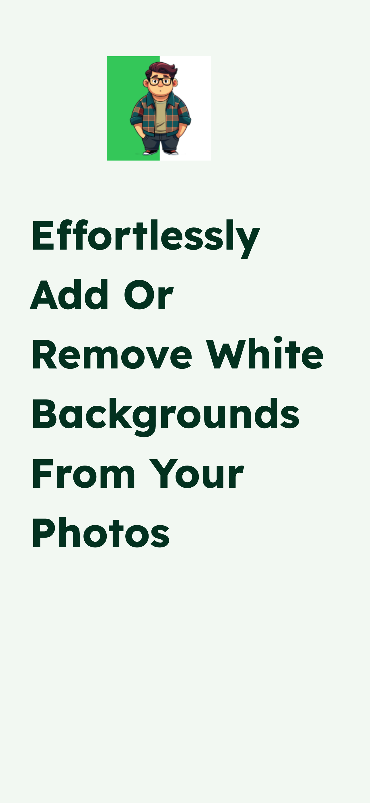 White Background Photo Editor
