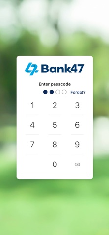 Bank47 iPhone screenshot
