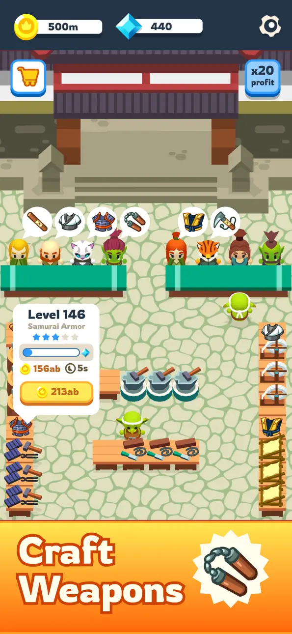 Forgeland: idle simulator Hack screenshot 5 - iOS game interface