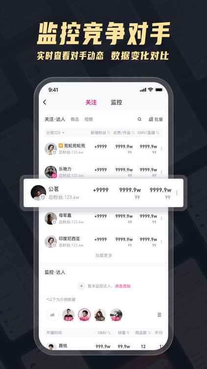 灰豚数据 - 查流量结构，直播短视频电商选品数据 screenshot-3
