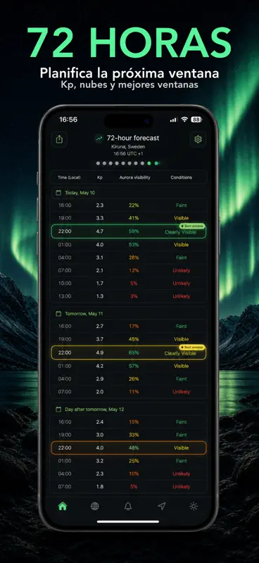 AuroraMe: Aurora Boreal: Mapa screenshot 4 of 6