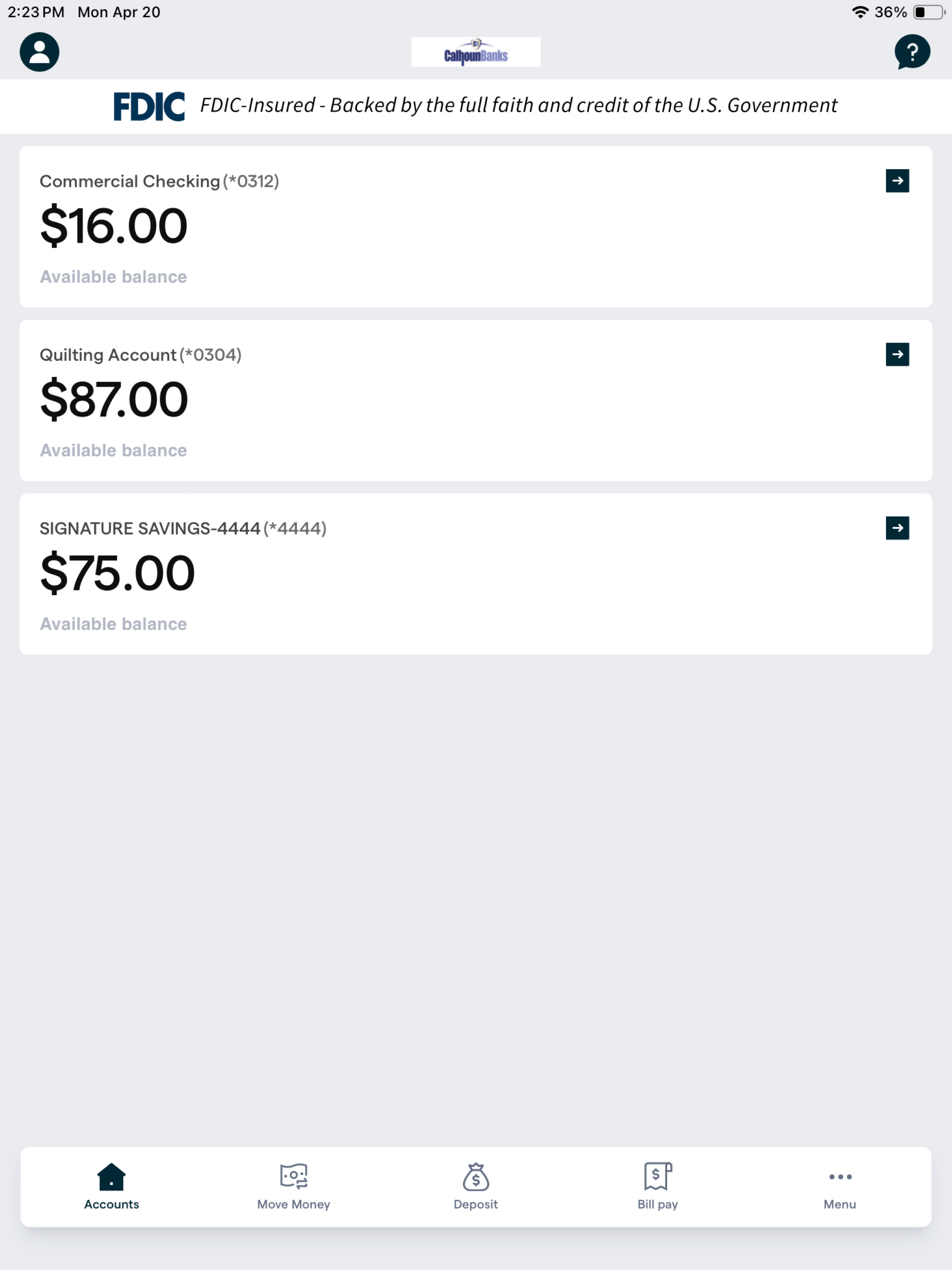 Calhoun Banks Mobile screenshot 8