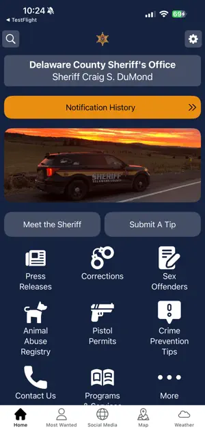 Delaware County NY Sheriff screenshot 1