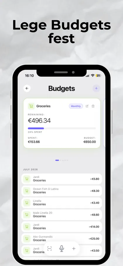 Screenshot 6 di 6 di Lumi: Bills & Spending Log