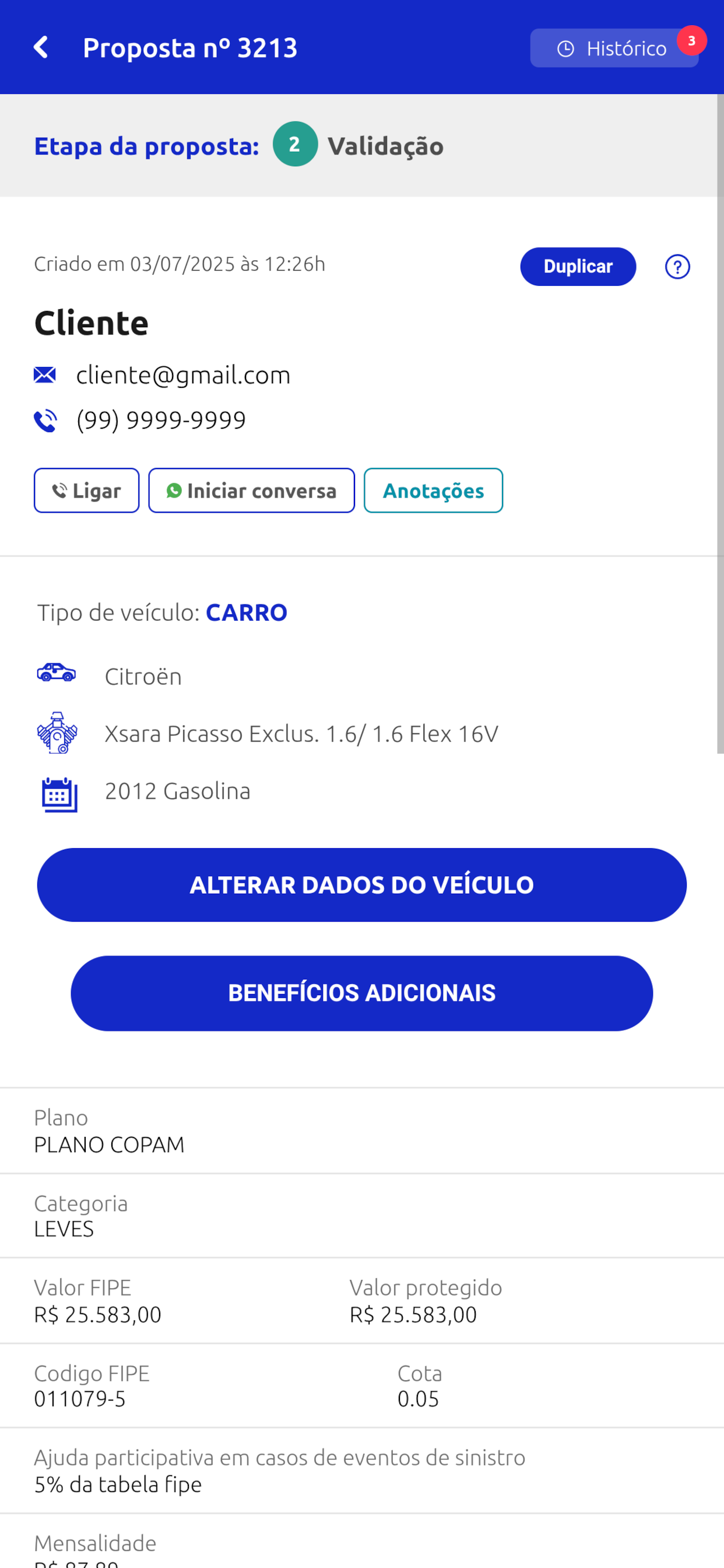 Copam Benefícios