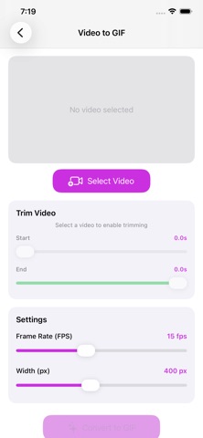 EasyCreateGIF iPhone screenshot