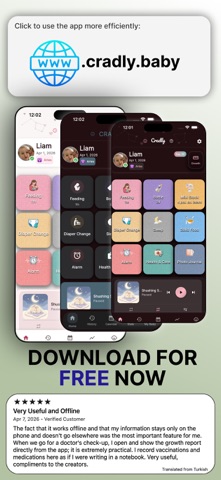Cradly: Baby Tracker & Log Screenshot 8 of 8