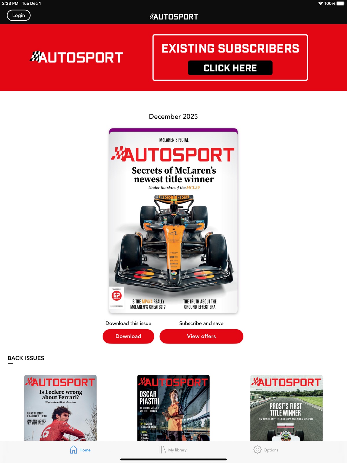 Autosport Magazine ipad screenshot 1