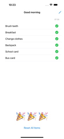 Daily Checklist Reminder iPhone screenshot