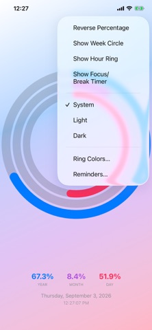 TimeProgress: Life in Rings app screenshot 3