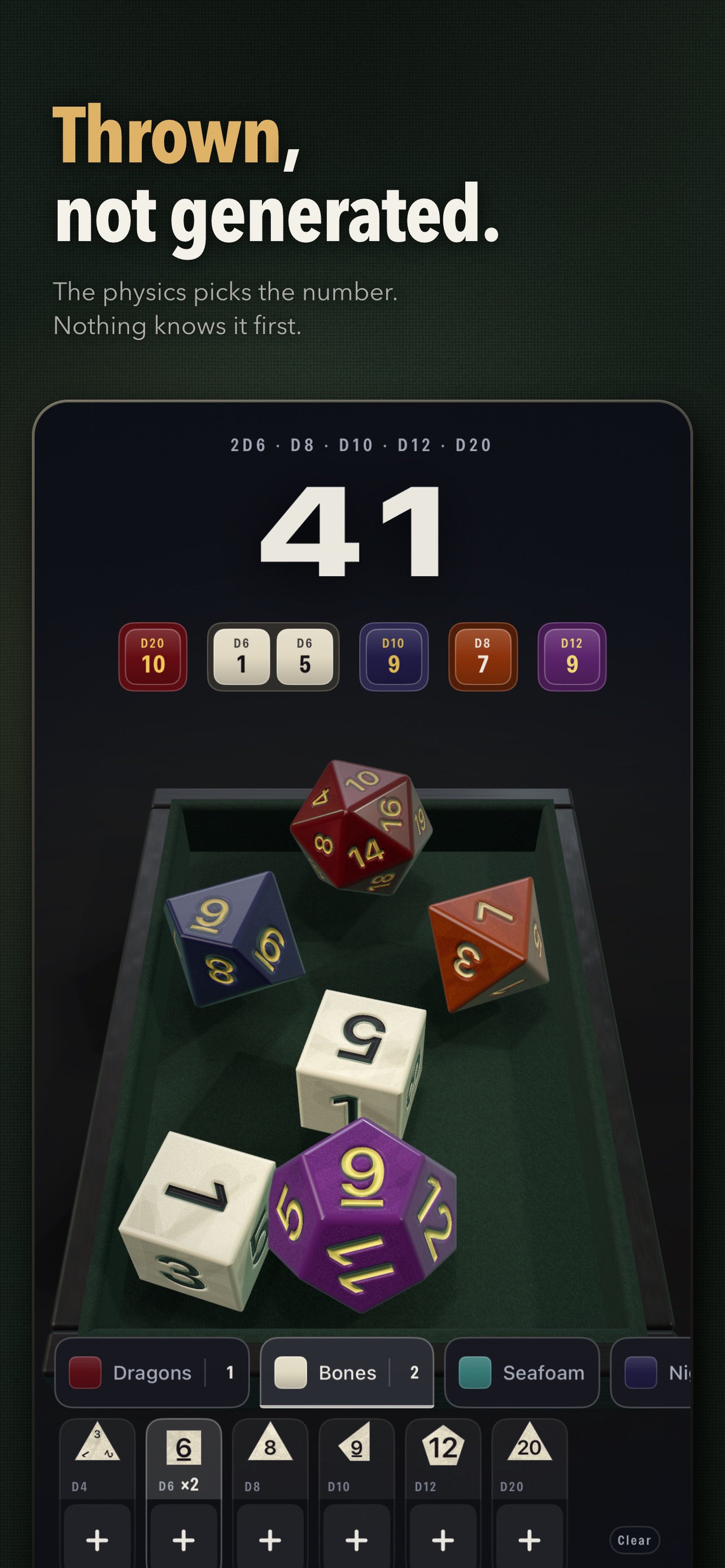 Screenshot 3 of Dice2Roll: 3D Dice Roller