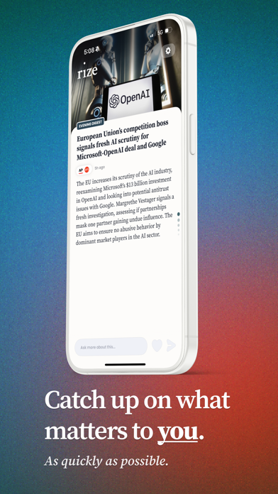 Rize: Your AI News Digest Screenshot