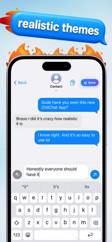 ChitChat - Text Story Maker iPhone screenshot
