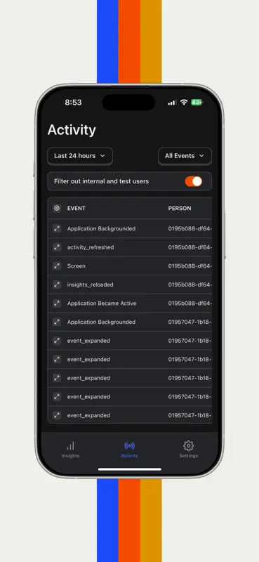 HogLite — PostHog Mobile App screenshot 1 of 10