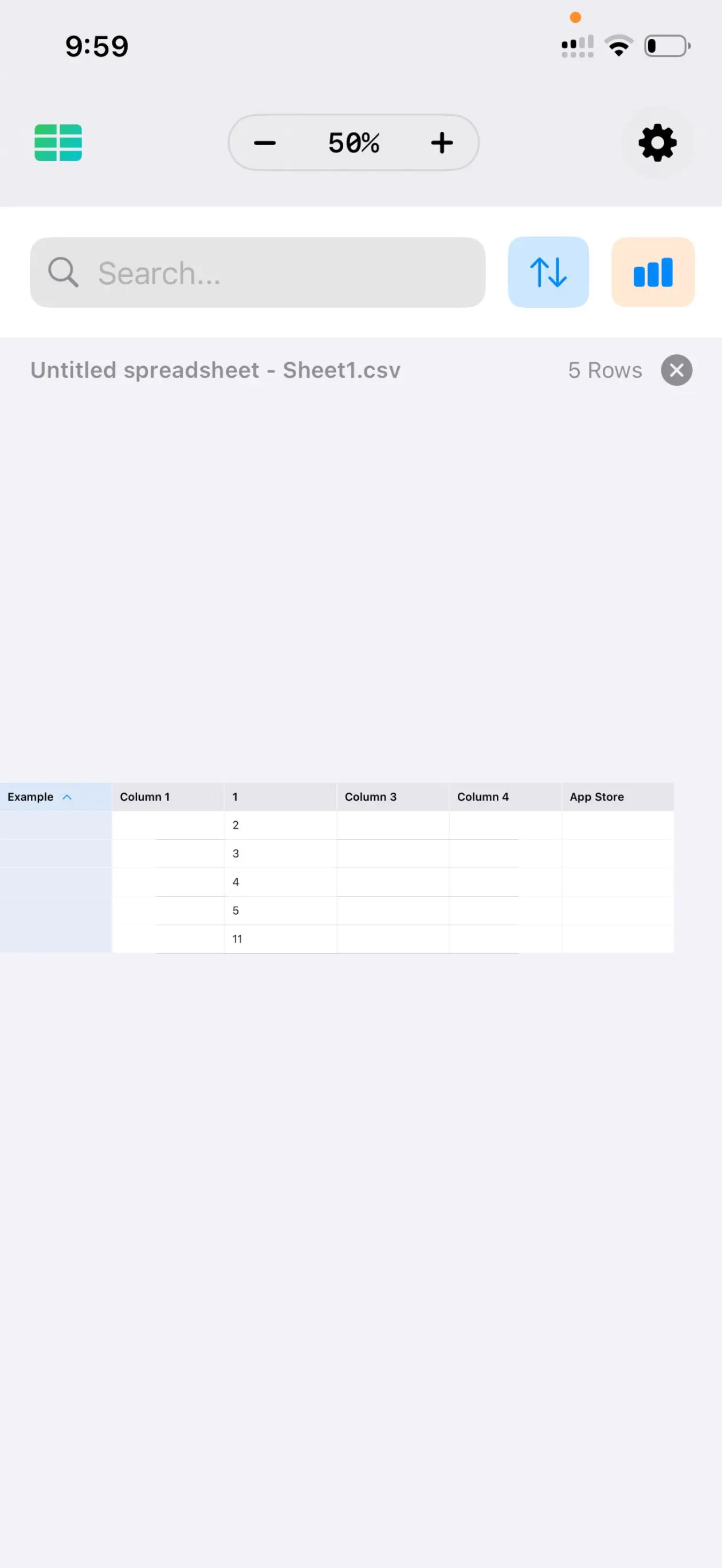 #4. CSV Viewer - CSV Reader (iOS) Podle: Shota Sukhiashvili