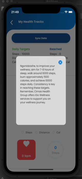 Cimas Health Sync Screenshot 4 of 5