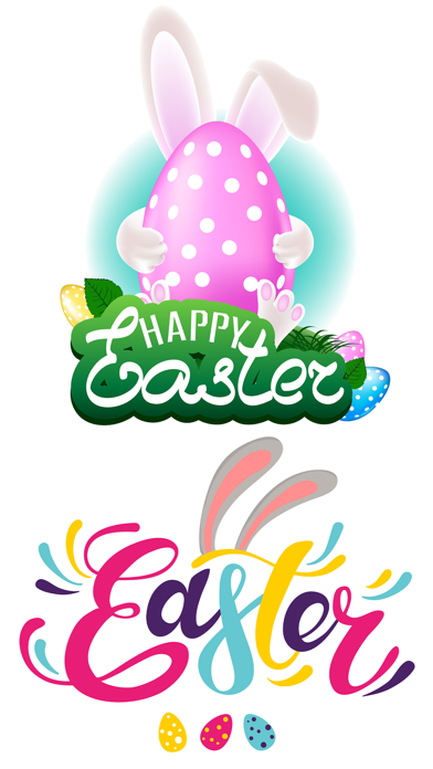 Screenshot #1 pour Easter Bunny Stickers Set