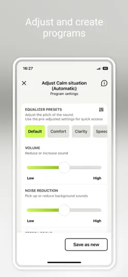 Screenshot von MyPhonak auf dem iPhone 2