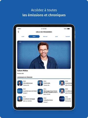 Europe 1: radio, podcast, actu iPad screenshot 6