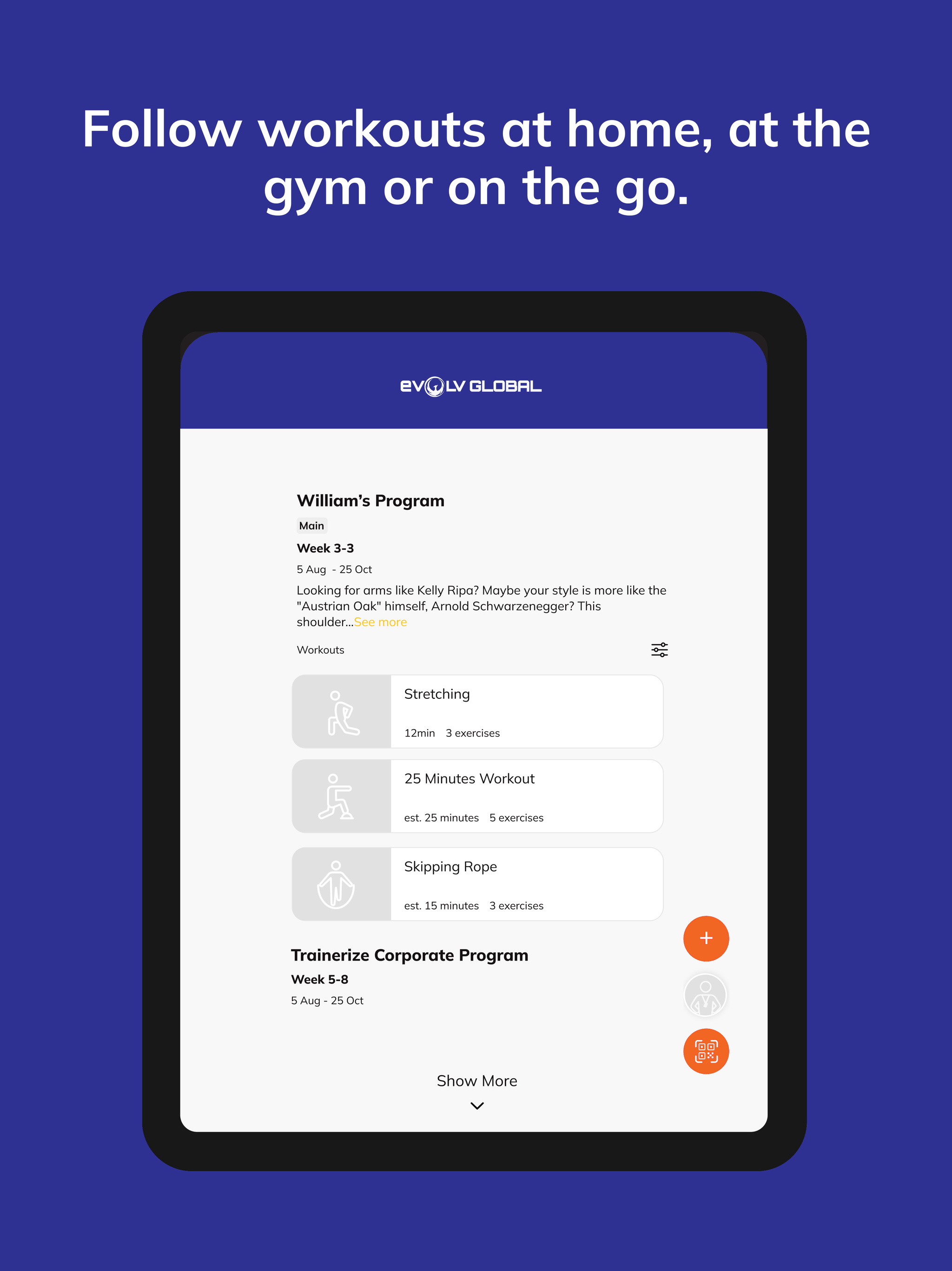 eVOLV Fitness App