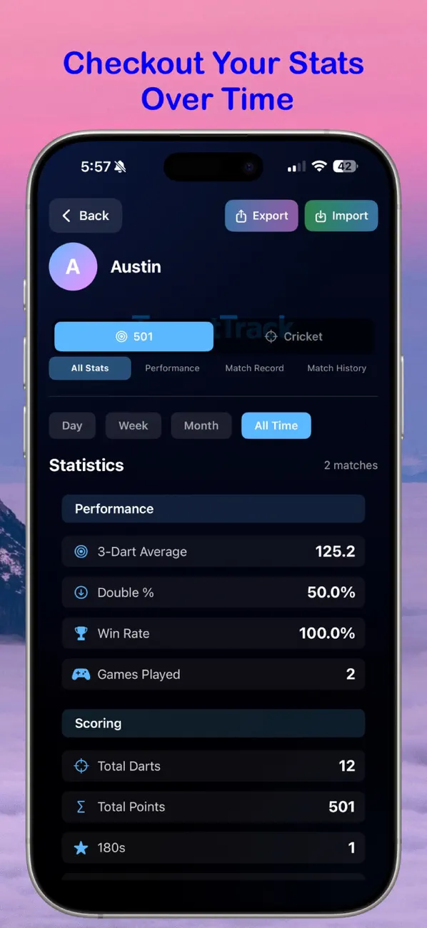 Target Track Darts Screenshot 5