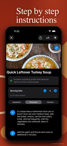 Recipe Scanner C iPhone screenshot