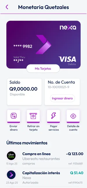 Banco Nexa screenshot 1