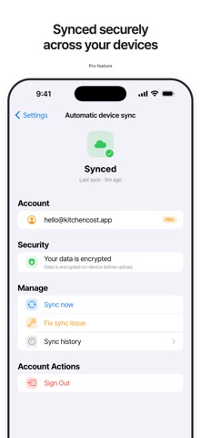 KitchenCost - Recipe Costing iPhone screenshot 6