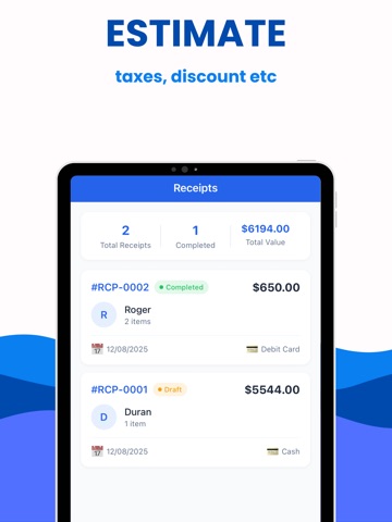 Receipt Maker : Make Receipt iPad screenshot