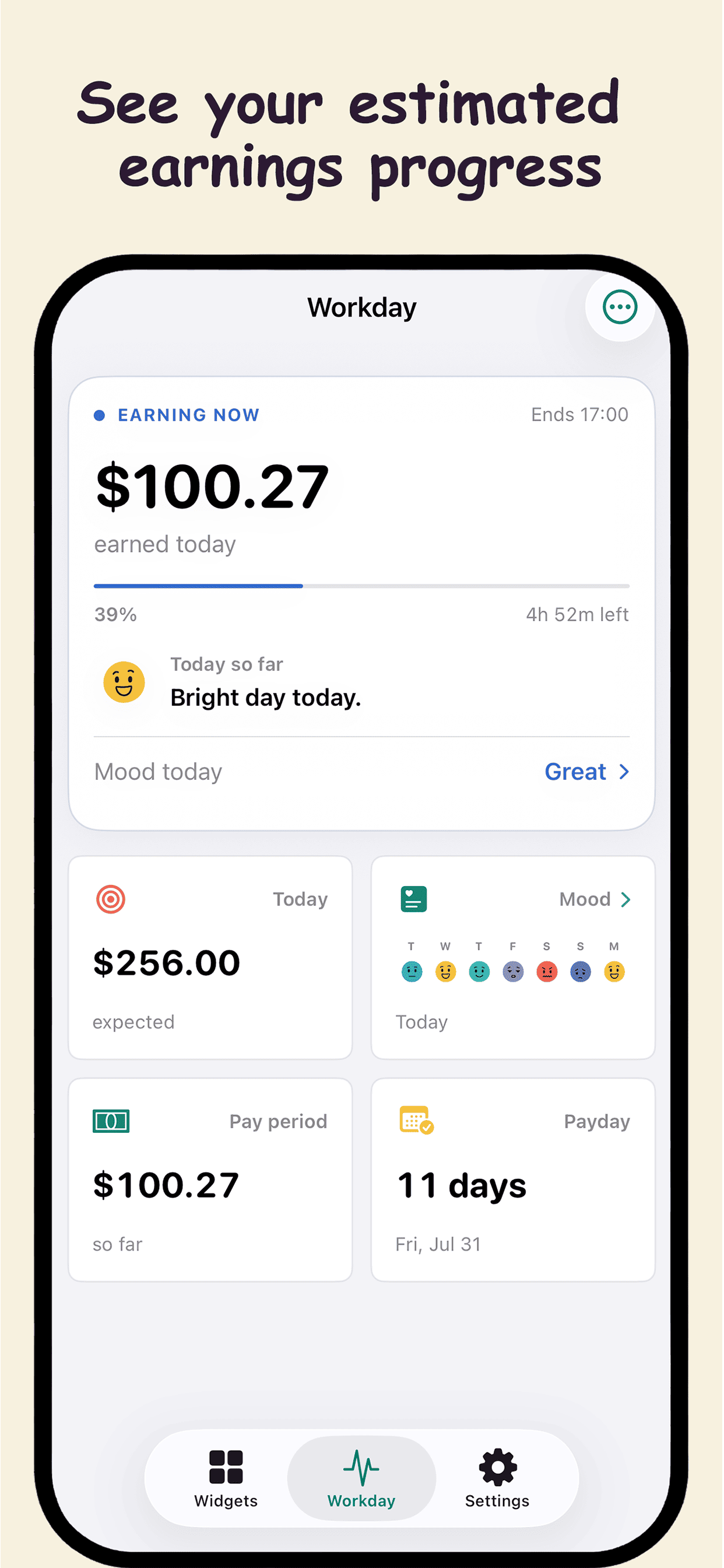 My Workday: Pay Widget screenshot 3