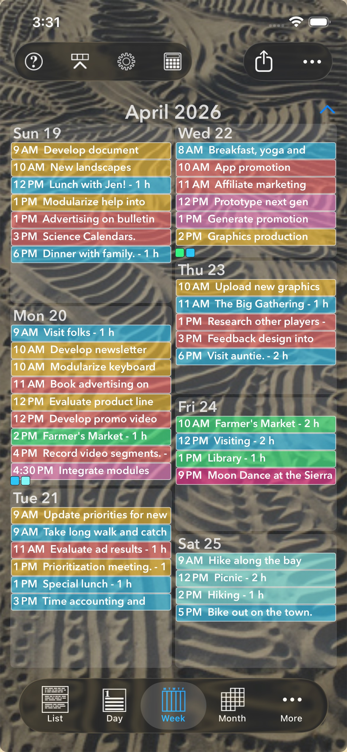 Perspectiva: Calendars, Charts screenshot 3