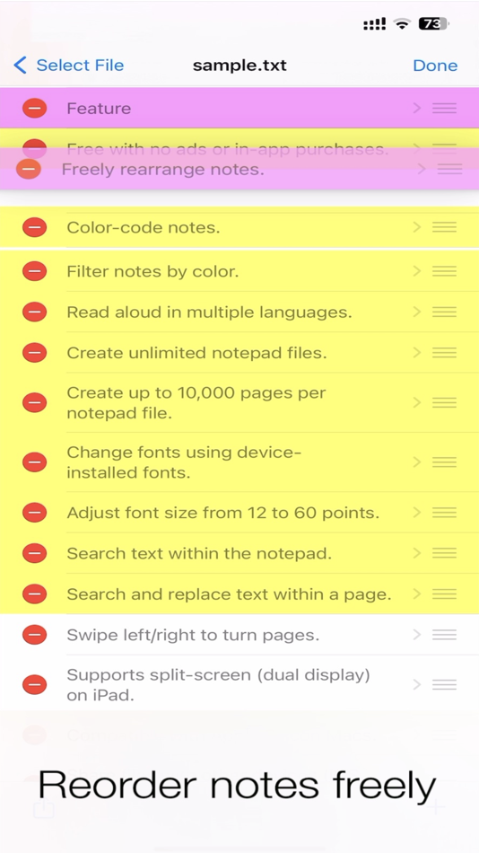 #5. EZ Notepad plus - Symple note (macOS) 게시자: mobatan