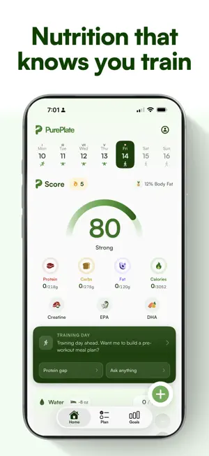 PurePlate: Athlete Nutrition screenshot 1