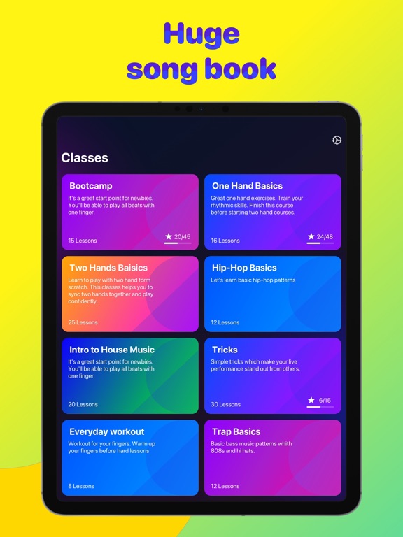 Rhythm: Music Drum Pad Lessons iPad screenshot 4 - Music app