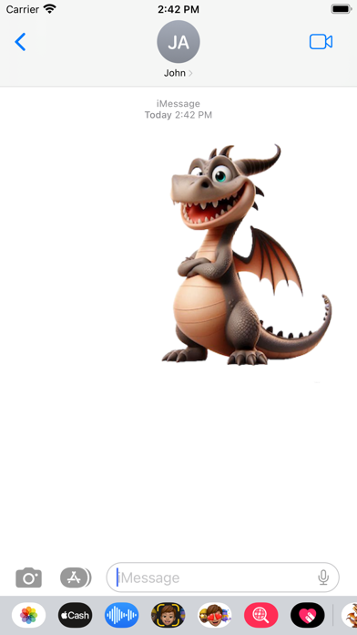 Happy Dragon Stickers Screenshot