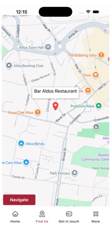 Bar Aldos Restaurant iPhone screenshot