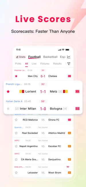 Z8Score - Soccer & Basketball iPhone screenshot 1