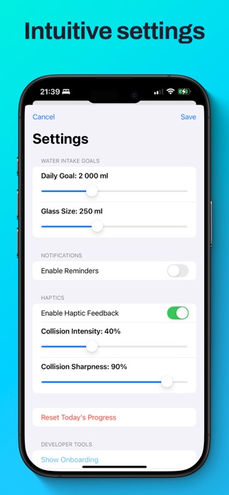 Water Tracker - Reminder Drink Screenshot 2 of 2