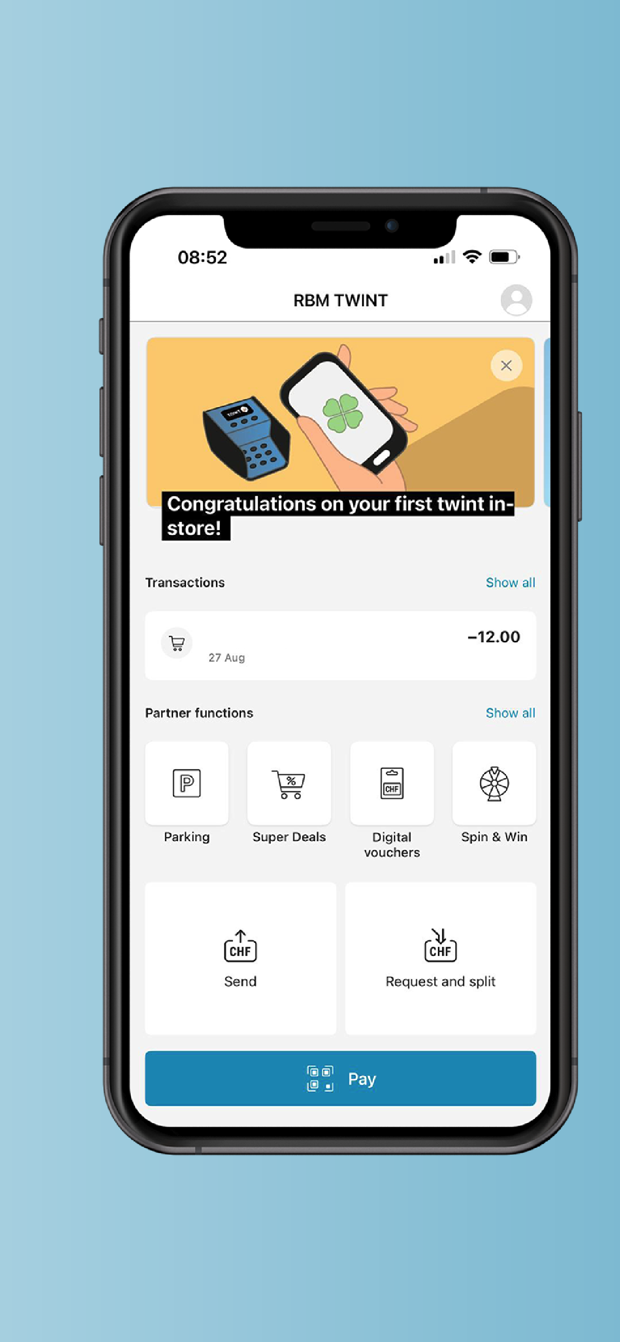 RBM TWINT screenshot 3