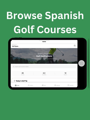 Dubai Golf Luxury App iPad screenshot