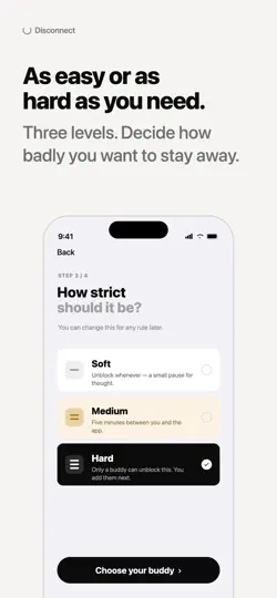 Captura de pantalla de Bloqueo De Apps: Disconnect en iPhone 2
