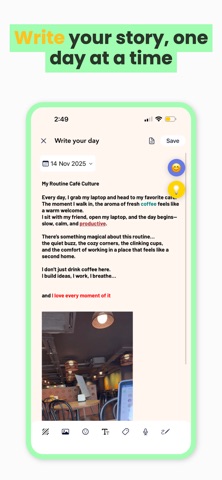Diary, Journal & Mood Tracker Screenshot 2 of 7