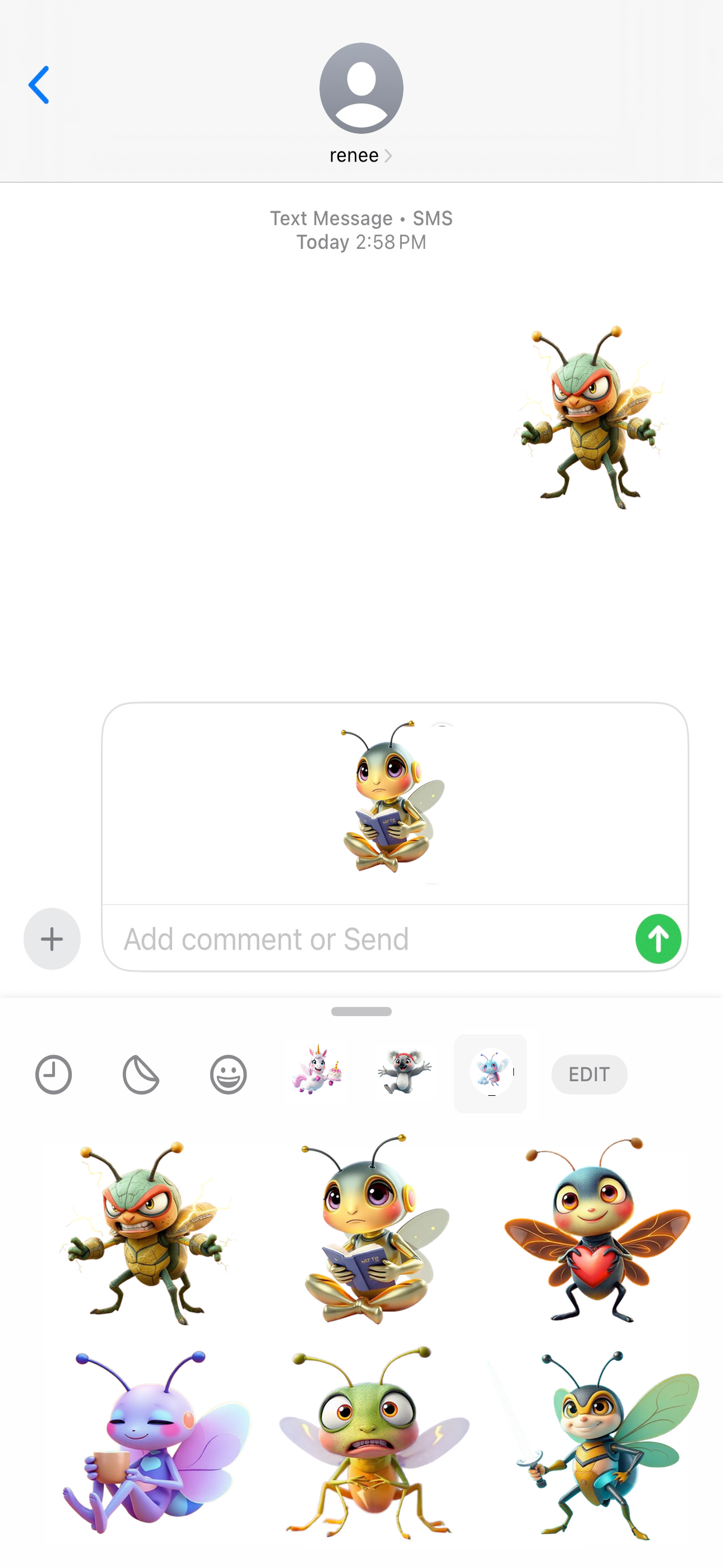 Zap Lightning Bug Stickers screenshot 4