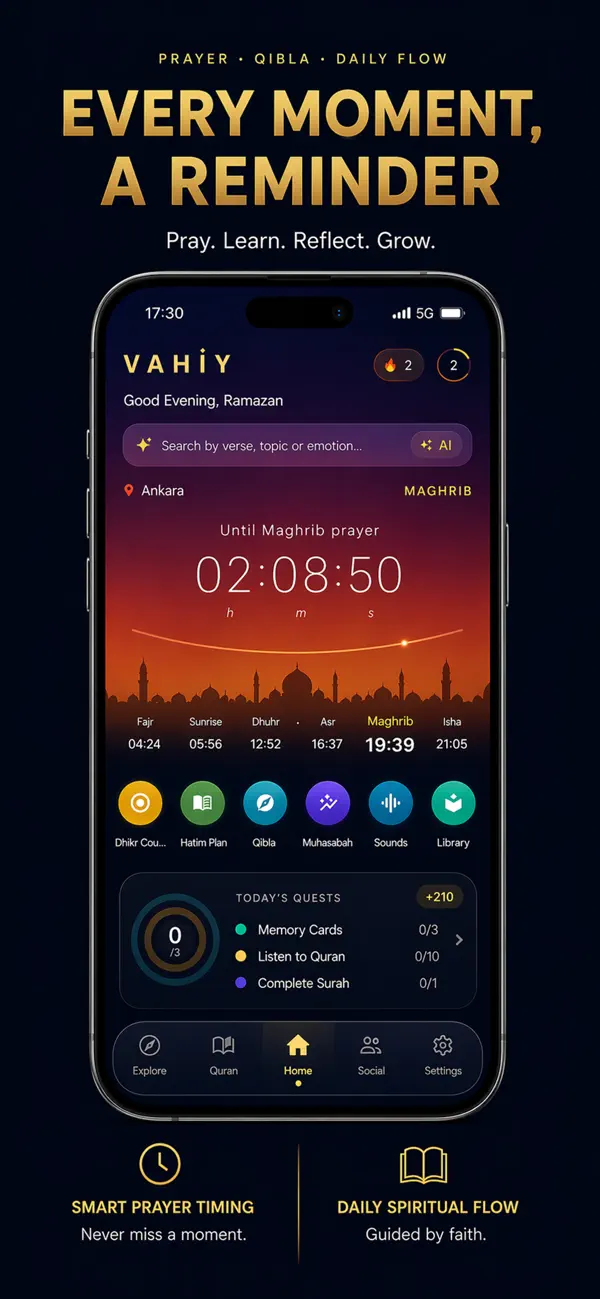Vahiy — Every moment, a reminder